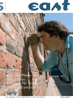 the magazine about regeneration in east manchester three pounds