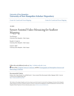 Sensor-Assisted Video Mosaicing for Seafloor Mapping