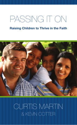 passing it on - St. Cecilia Academy