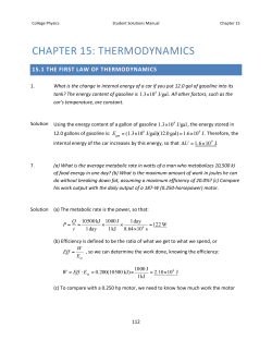 Ch 14 Heat and Heat Transfer