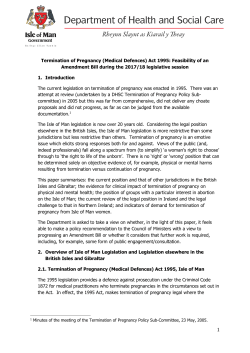 Termination of Pregnancy (Medical Defences) Act 1995