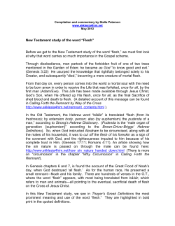 Flesh - ekklesia4him