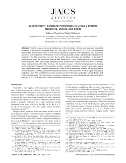 Structural Preferences in Group 2 Dihalide Monomers, Dimers, and