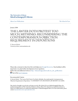 the lawyer doth protest too much, methinks: reconsidering the