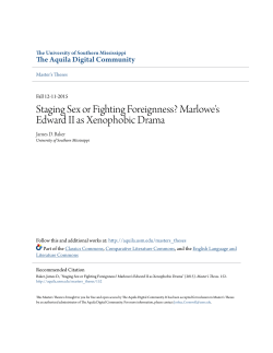 Staging Sex or Fighting Foreignness