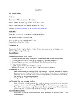 Biodata - Silicon Institute of Technology