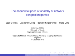 The sequential price of anarchy of network congestion games