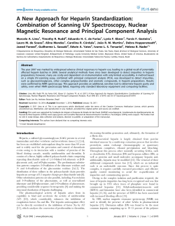 A New Approach for Heparin Standardization: Combination of
