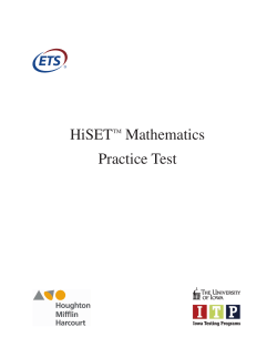 HiSET Math Practice Test