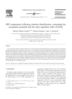 ERP components reflecting stimulus identification