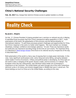 China`s National Security Challenges