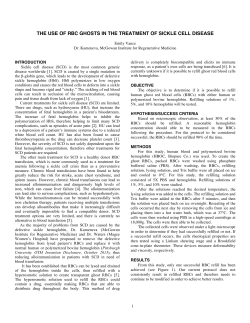 RBC ghosts in the treatment of sickle cell anemia.
