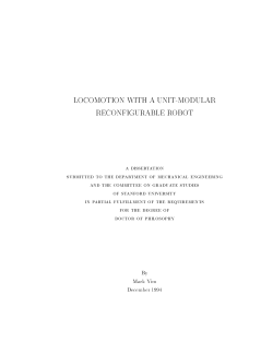 locomotion with a unit-modular reconfigurable robot
