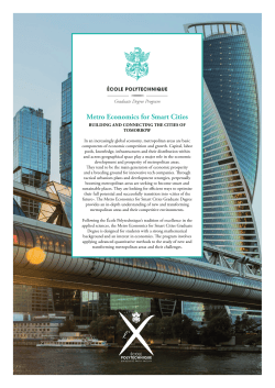 Metro Economics for Smart Cities