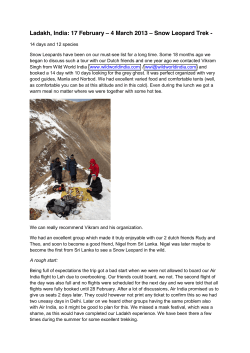 Ladakh, 2013 - Mammal Watching