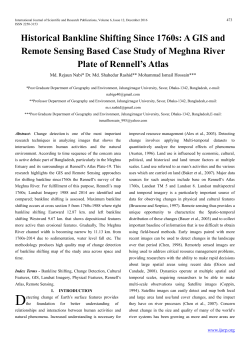 Historical Bankline Shifting Since 1760s: A GIS and Remote