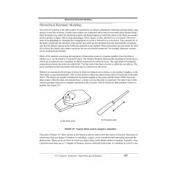 Hierarchical Kinematic Modeling