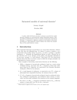Saturated models of universal theories