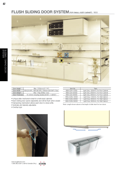 flush sliding door system(for small-size cabinet) bss