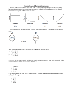 Law of Universal Gravitation Examples