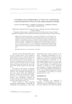 synthesis and antimicrobial activity of 5-substitued 4