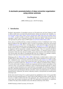 A stochastic parameterization of deep convection organization using