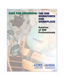 Salaries of HIM Professionals - HIM Body of Knowledge