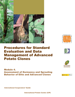 Assessment of Dormancy and Sprouting behavior of elite and