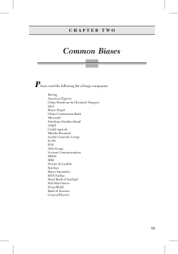 Common Biases - 400 Bad Request