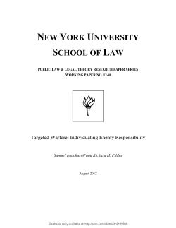 Targeted Warfare: Individuating Enemy