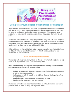 Orientation to Counseling for Children