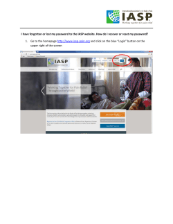 I have forgotten or lost my password to the IASP website. How do I