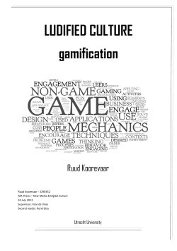 LUDIFIED CULTURE gamification - Utrecht University Repository