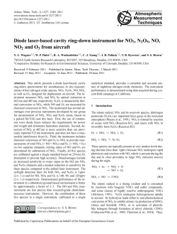 Diode laser-based cavity ring-down instrument for NO3, N2O5, NO