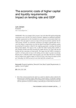 The economic costs of higher capital and liquidity requirements
