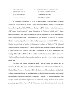 docket no. 1516-133 - State of New Jersey