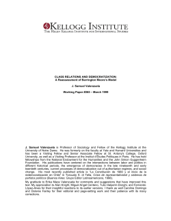 Class Relations and Democratization