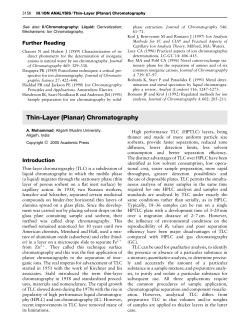 Thin-Layer (Planar) Chromatography