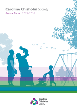 Annual report 2016 - Caroline Chisholm Society