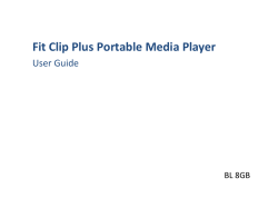 Fit Clip Plus Portable Media Player