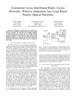 Centralised versus Distributed Radio Access Networks: Wireless
