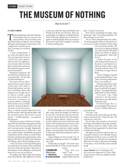 the museum of nothing