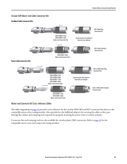 Circular DIN Motor-end Cable Connector Kits Motor-end