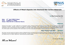 Effects of Metal-dopants into Diamond
