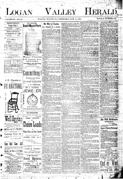 02) January 11, 1884 - Wayne Newspapers Online