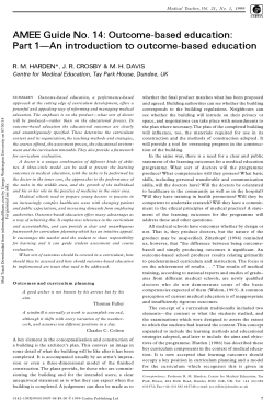 Outcome-based education - Physician Assistant Education Association