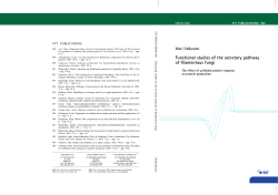 Functional studies of the secretory pathway of filamentous fungi