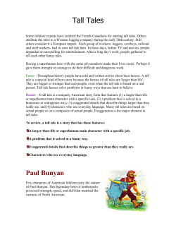 Tall Tales - Solid Rock Virtual School