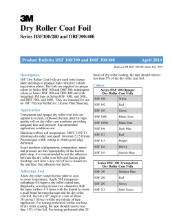 Dry Roller Coat Foil
