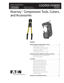 Kearney&trade; Compression Tools, Cutters, and
